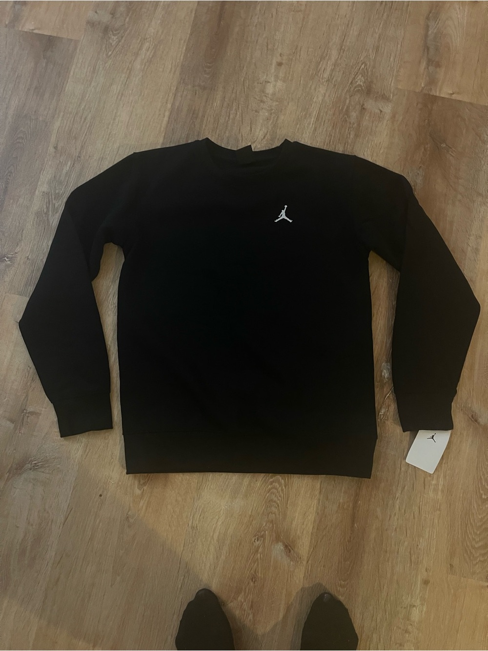 Jordan Black Crewneck Youth Large NWT